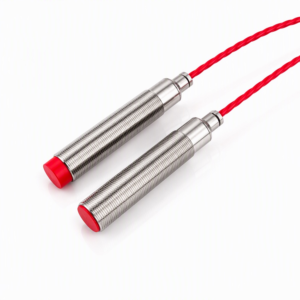 耐高温180&deg;C M18电感式接近开关 齐平4mm 非齐平8mm 内置温信号处理芯